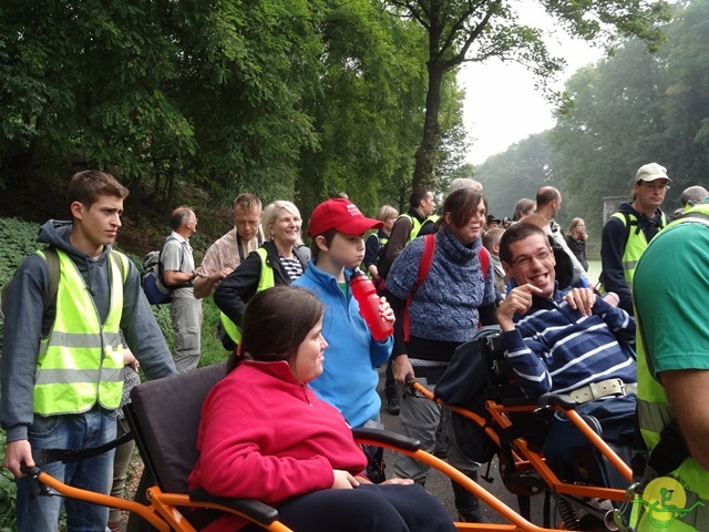 randonnée sportive avec joëlettes, Strépy-Thieu, 2013