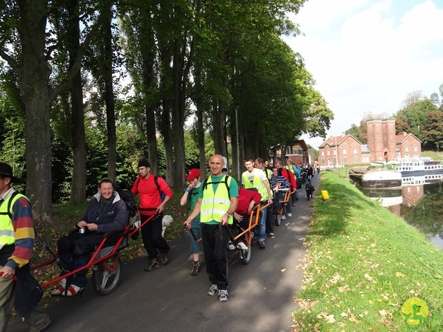 randonnée sportive avec joëlettes, Strépy-Thieu, 2013