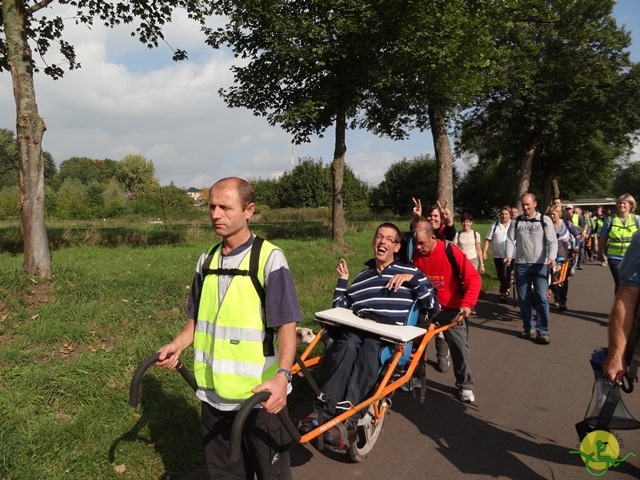 randonnée sportive avec joëlettes, Strépy-Thieu, 2013