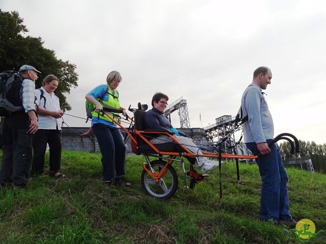 randonnée sportive avec joëlettes, Strépy-Thieu, 2013