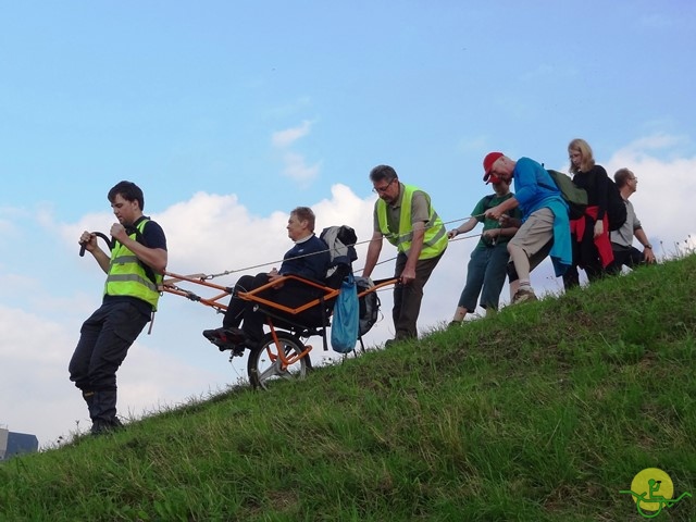 randonnée sportive avec joëlettes, Strépy-Thieu, 2013