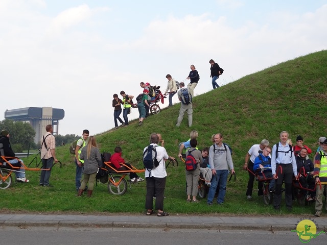 randonnée sportive avec joëlettes, Strépy-Thieu, 2013