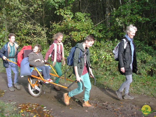 randonnée sportive avec joëlettes, Val St-Lambert, 2013