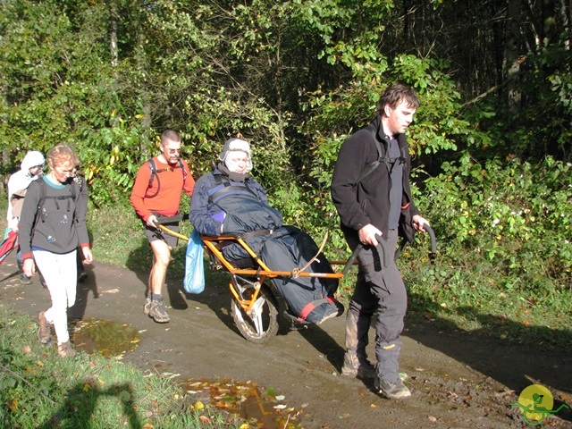 randonnée sportive avec joëlettes, Val St-Lambert, 2013