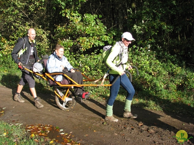 randonnée sportive avec joëlettes, Val St-Lambert, 2013