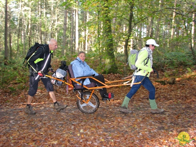 randonnée sportive avec joëlettes, Val St-Lambert, 2013