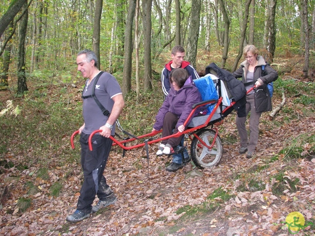 randonnée sportive avec joëlettes, Val St-Lambert, 2013