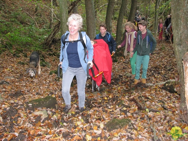 randonnée sportive avec joëlettes, Val St-Lambert, 2013