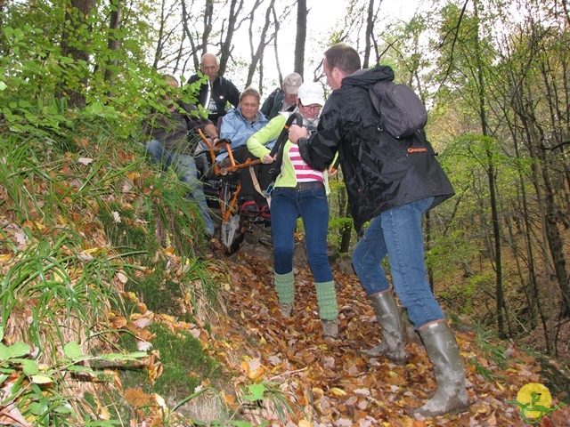 randonnée sportive avec joëlettes, Val St-Lambert, 2013