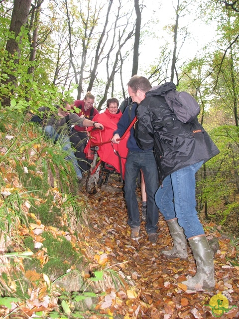 randonnée sportive avec joëlettes, Val St-Lambert, 2013