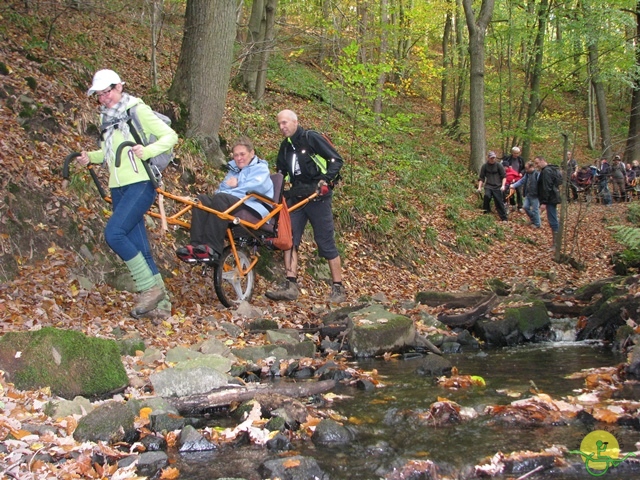 randonnée sportive avec joëlettes, Val St-Lambert, 2013