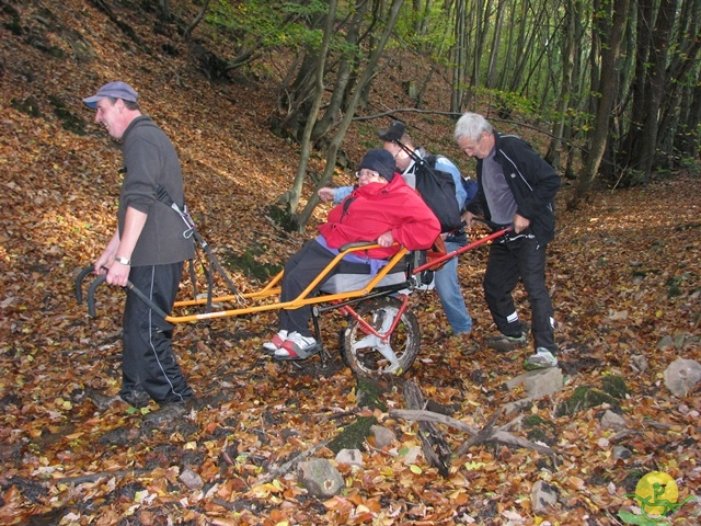 randonnée sportive avec joëlettes, Val St-Lambert, 2013