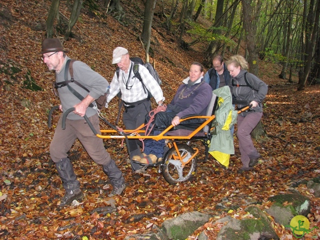 randonnée sportive avec joëlettes, Val St-Lambert, 2013