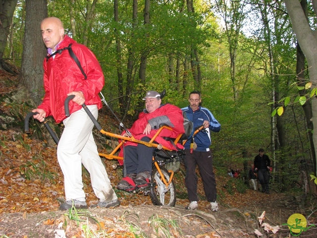 randonnée sportive avec joëlettes, Val St-Lambert, 2013