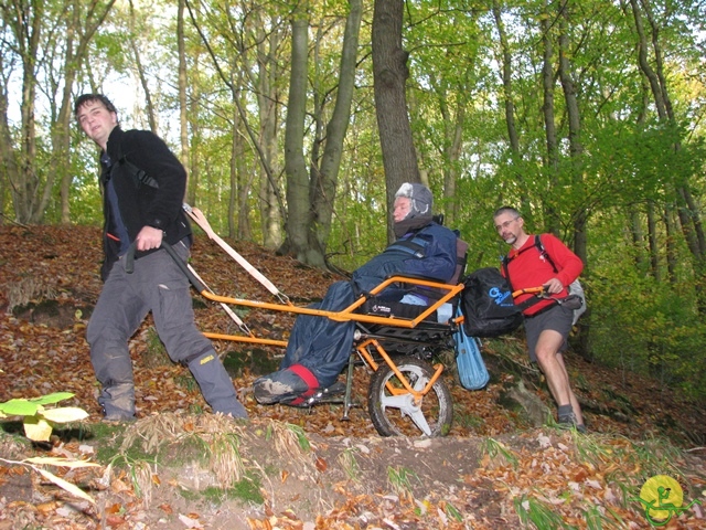 randonnée sportive avec joëlettes, Val St-Lambert, 2013