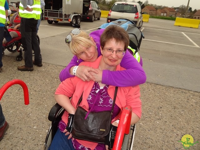 randonnée sportive avec joëlettes, Eghezée, 2014