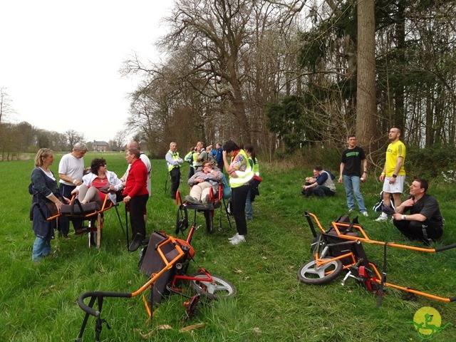 randonnée sportive avec joëlettes, Eghezée, 2014