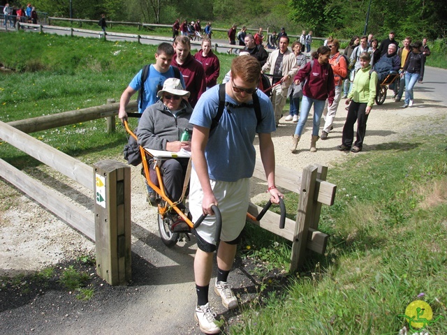 randonnée sportive avec joëlettes, Neufchateau, 2014