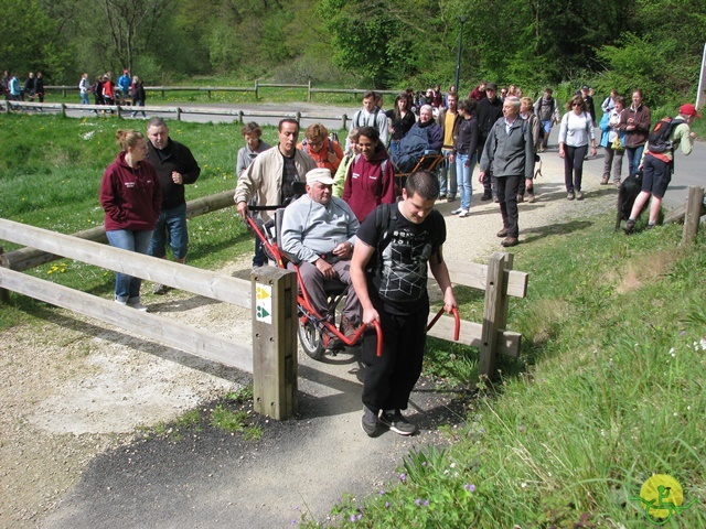 randonnée sportive avec joëlettes, Neufchateau, 2014