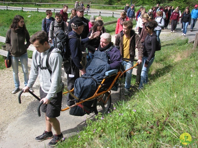 randonnée sportive avec joëlettes, Neufchateau, 2014