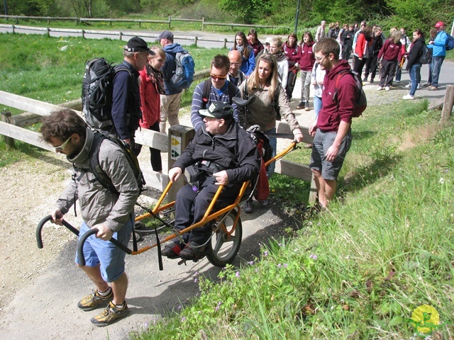 randonnée sportive avec joëlettes, Neufchateau, 2014