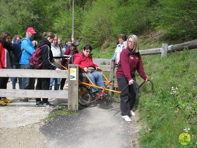 randonnée sportive avec joëlettes, Neufchateau, 2014