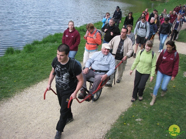 randonnée sportive avec joëlettes, Neufchateau, 2014