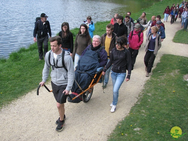 randonnée sportive avec joëlettes, Neufchateau, 2014