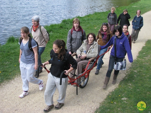 randonnée sportive avec joëlettes, Neufchateau, 2014