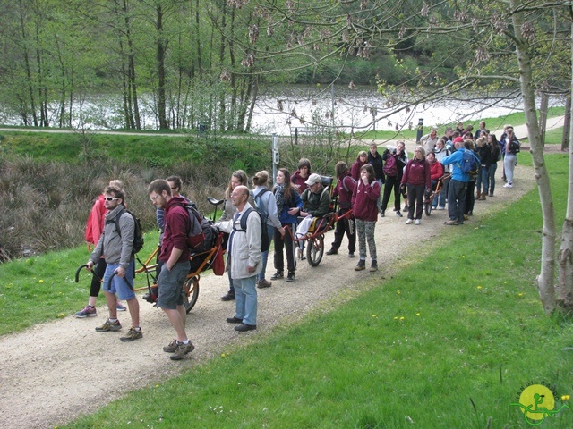 randonnée sportive avec joëlettes, Neufchateau, 2014