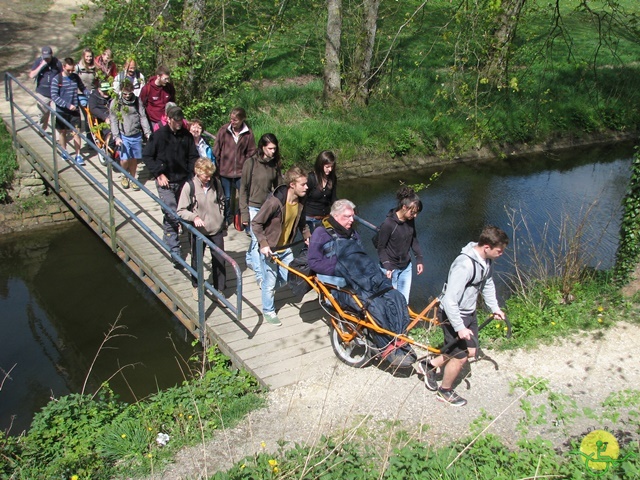 randonnée sportive avec joëlettes, Neufchateau, 2014