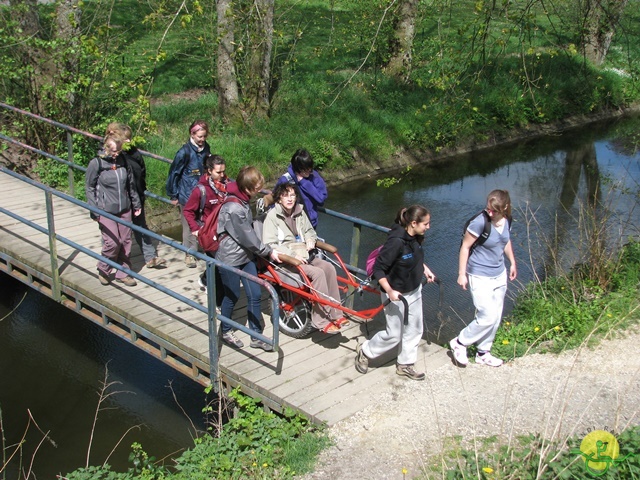 randonnée sportive avec joëlettes, Neufchateau, 2014