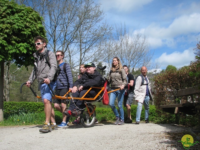 randonnée sportive avec joëlettes, Neufchateau, 2014