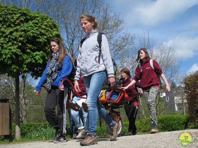 randonnée sportive avec joëlettes, Neufchateau, 2014