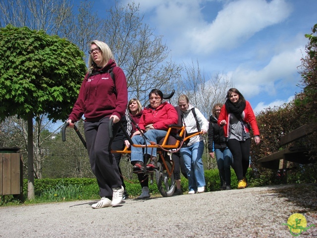 randonnée sportive avec joëlettes, Neufchateau, 2014