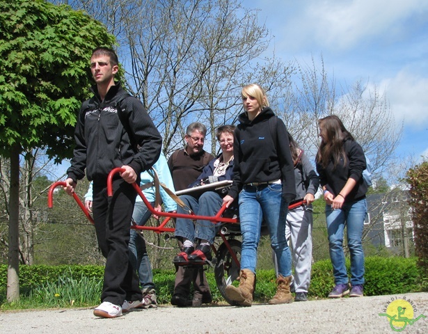 randonnée sportive avec joëlettes, Neufchateau, 2014