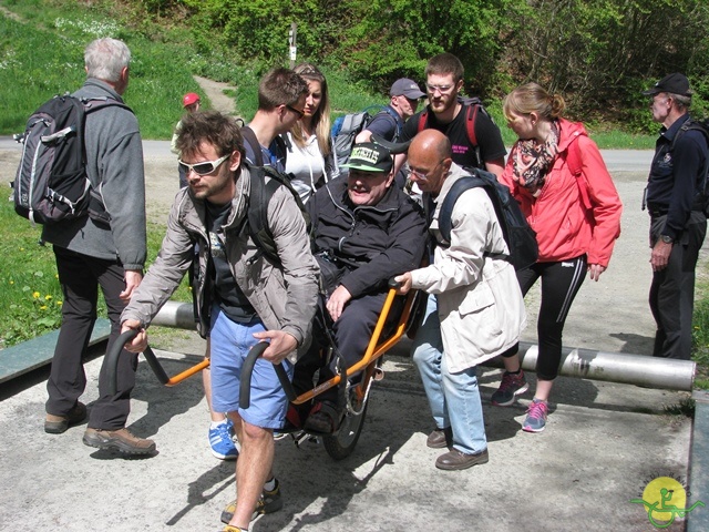 randonnée sportive avec joëlettes, Neufchateau, 2014