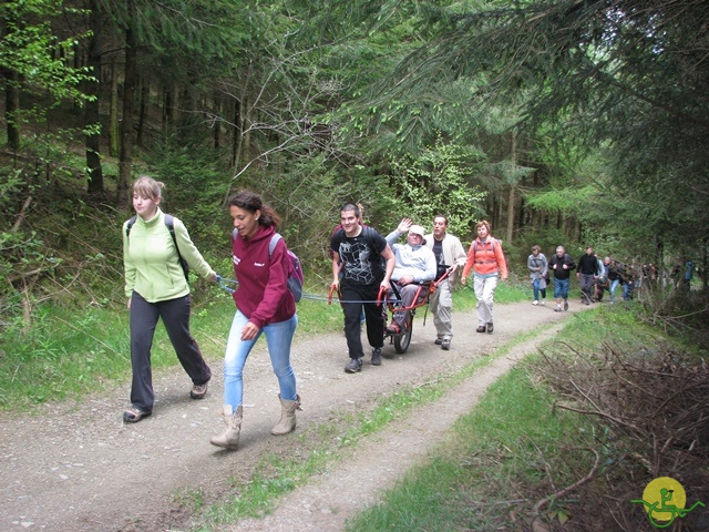 randonnée sportive avec joëlettes, Neufchateau, 2014