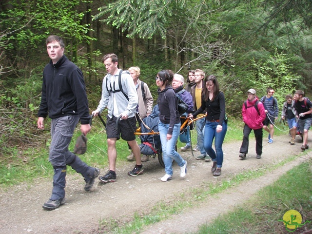 randonnée sportive avec joëlettes, Neufchateau, 2014