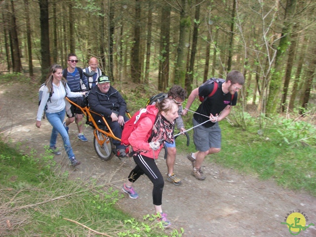 randonnée sportive avec joëlettes, Neufchateau, 2014