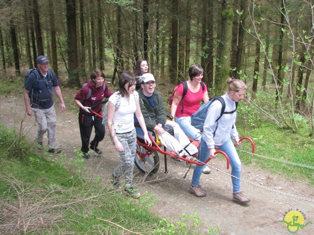 randonnée sportive avec joëlettes, Neufchateau, 2014