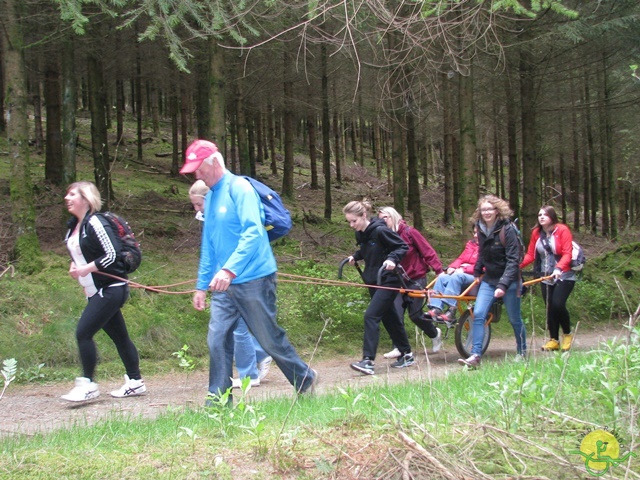 randonnée sportive avec joëlettes, Neufchateau, 2014