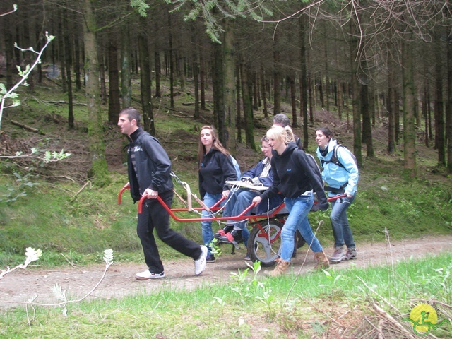 randonnée sportive avec joëlettes, Neufchateau, 2014