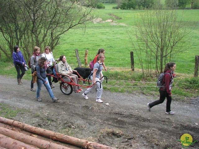 randonnée sportive avec joëlettes, Neufchateau, 2014