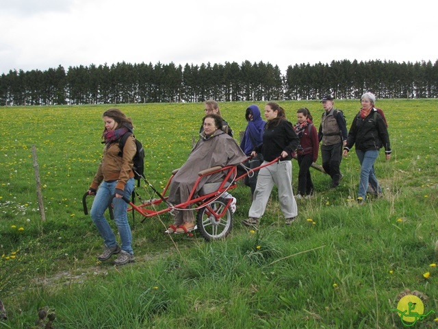 randonnée sportive avec joëlettes, Neufchateau, 2014