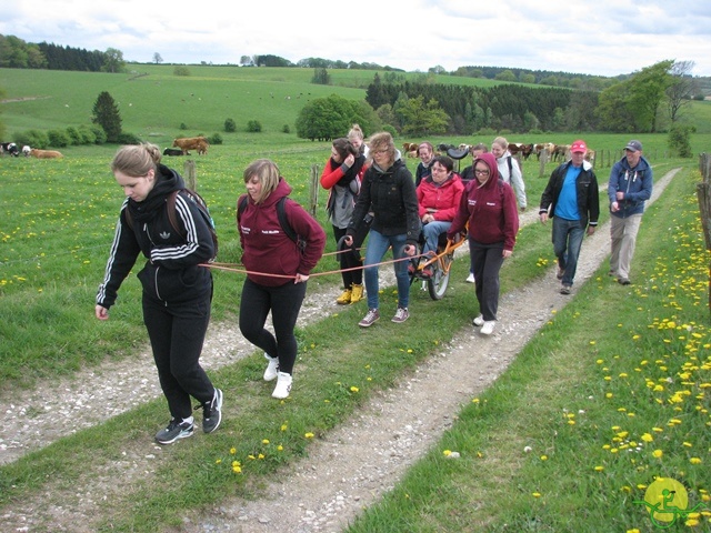 randonnée sportive avec joëlettes, Neufchateau, 2014