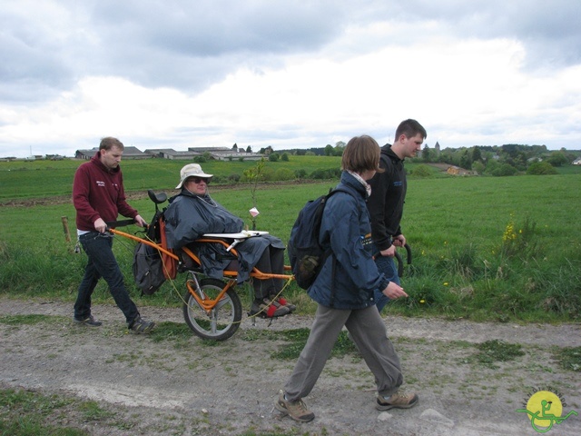 randonnée sportive avec joëlettes, Neufchateau, 2014