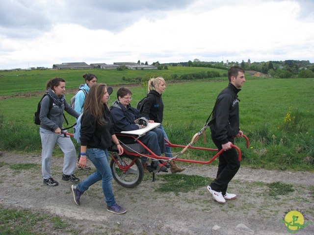 randonnée sportive avec joëlettes, Neufchateau, 2014