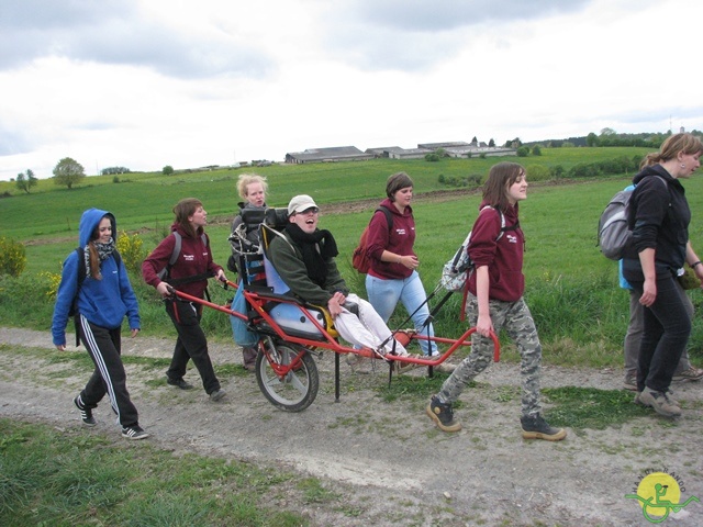 randonnée sportive avec joëlettes, Neufchateau, 2014