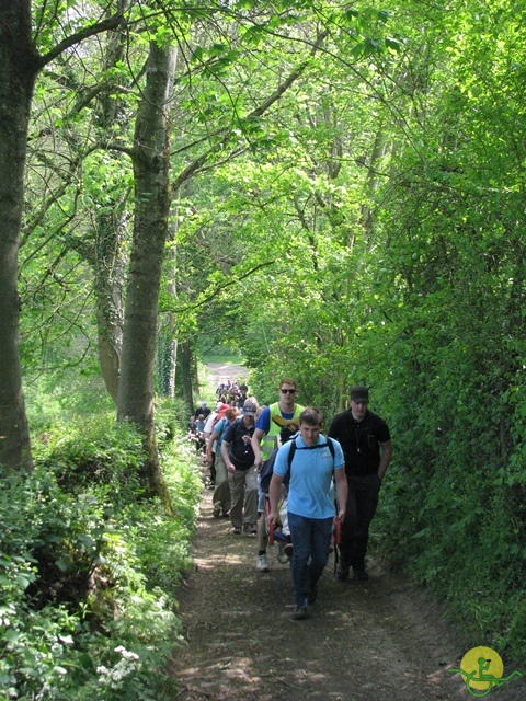 randonnée sportive avec joëlettes, Mozet, 2014